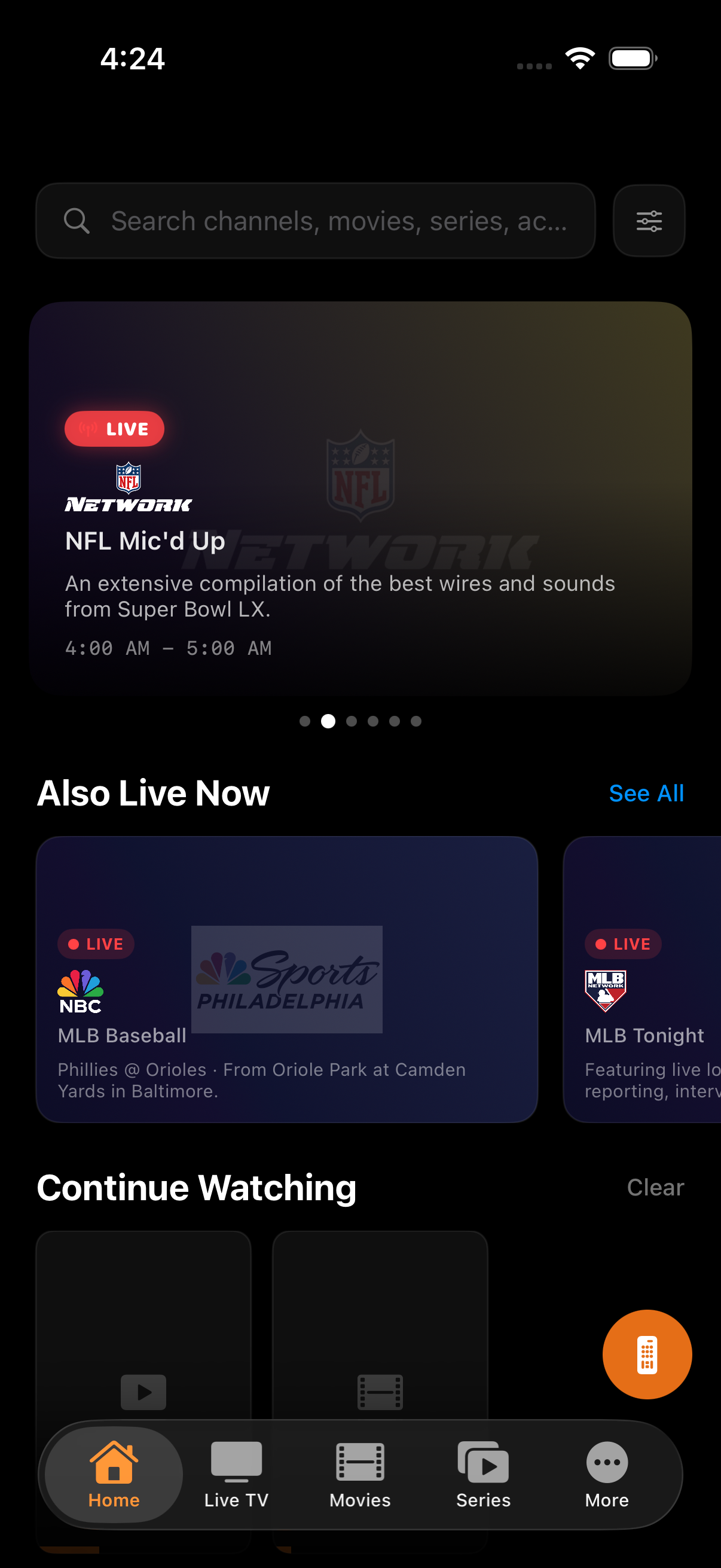Rivue running on iPhone